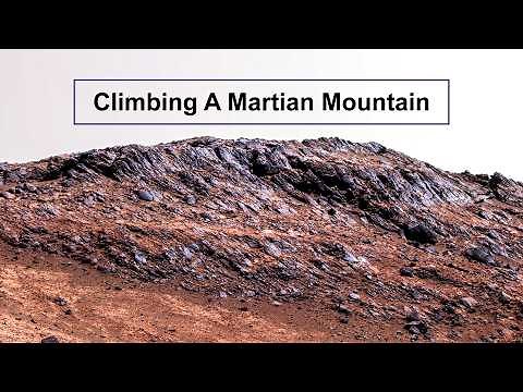 Climbing a Martian Mountain with the Curiosity rover