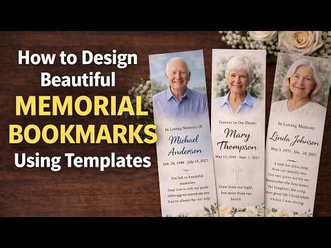 How to Design Beautiful Memorial Bookmarks Using Templates