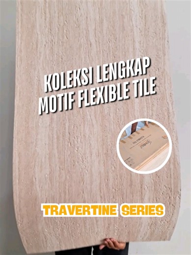 Koleksi lengkap Frantinco Flexible Tile, Travertine Series.. Yuk hubungi kami untuk info detail produk lebih lanjut #flexibletile #flexiblestone #clay #fyp #frantinco