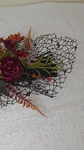 Autumn Bouquet: Door, Wall, and Table Arrangement with Sunflowers, Peonies, and Berries for Halloween