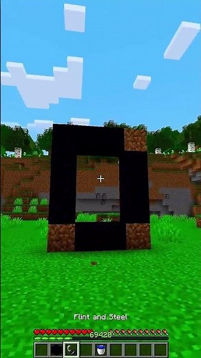 Minecraft Nether in overworld 💀