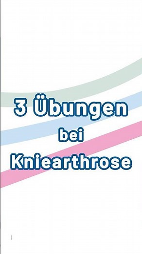 Mehr Stabilität fürs Knie? 3 Übungen bei Arthrose #knie