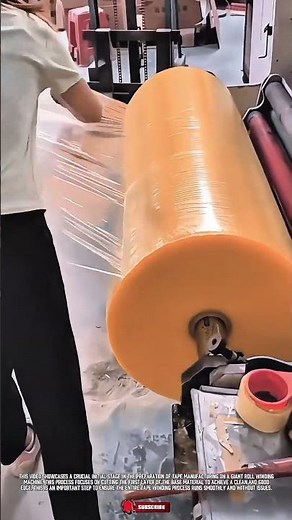 Giant Tape Roll Initial Tool: First Layer Cutting for Perfect Production #ToolHolder