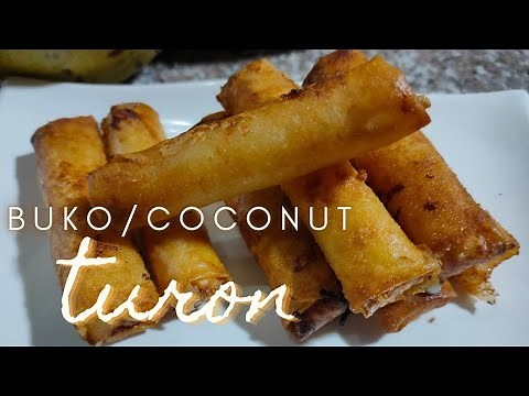 Ang sarap ng buko turon / coconut roll