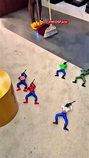 Brother Brings Tiny Army to Scare Sister