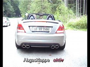 Mercedes SLK 55 AMG exhaust sound (MUST hear!!!)