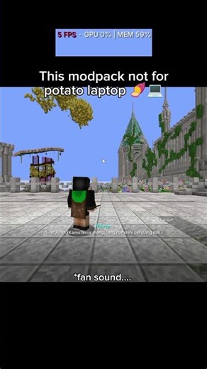 RIP! Oh my potato laptop! Modpack GEDE ram #minecraft #java #modpack
