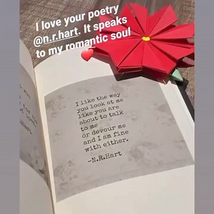 Thank you for sending in this beautiful video of my book Love Poems...
