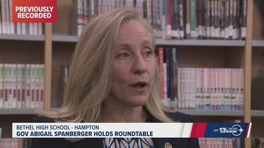 Gov. Abigail Spanberger visits Bethel High School in Hampton