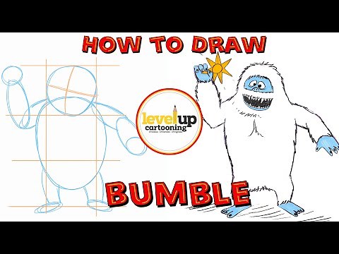 How to draw Bumble the Abominable Snowman, Step by Step