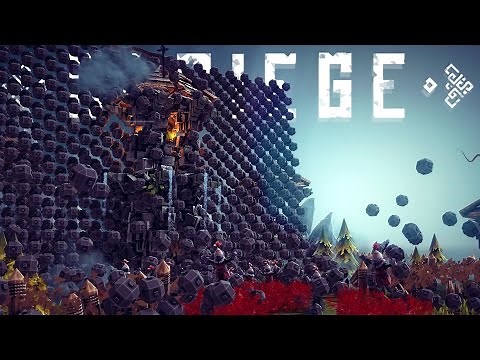 Besiege Best Creations - Wall of TERROR! 6 Wheeled Monster Truck & More!