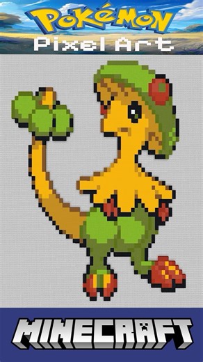 Minecraft Pokémon Pixel Art Timelapse - #286 Breloom