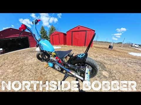 Northside Bobber Test Runs 1/2 Throttle Max [custom mini bike]