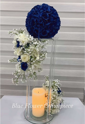 Stunning Blue Flower Centerpiece Ideas for Weddings