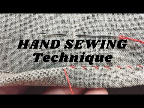 Better Hand Sewing Technique (LEFT HANDED): Hand Sewing Tips and Tricks