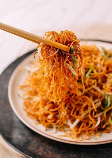 Cantonese Pan-fried Noodles with Soy Sauce - The Woks of Life