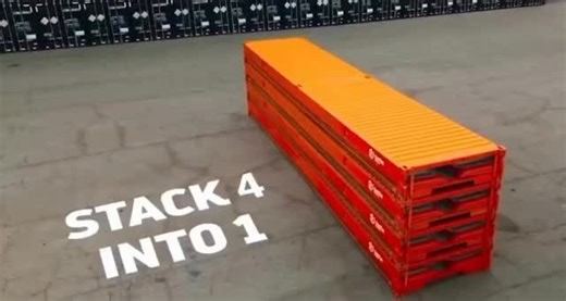 BALSA Logistics on Instagram: "Thinking outside the container — literally. 🌍📦 What if empty containers didn’t waste space, fuel, and money? This collapsible container folds flat in seconds, frees up massive port storage, cuts emissions, and challenges everything we thought we knew about global shipping. Is this the future of logistics — or is strength still the final test? 🎖️ Tribute by Balsa Logistics to the innovators, engineers, and logistics minds who keep pushing global trade forward — s