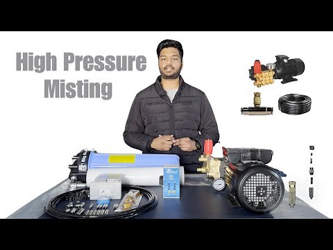 High Pressure Misting System Complete Installation Guide | Fogging System for restaurants, resorts|