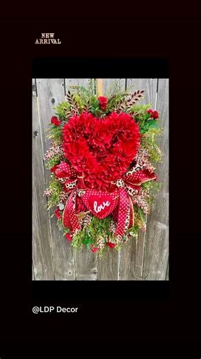 New Valentine beauties just dropped 💕✨ Glam, handcrafted, and made to make your door fall in love. Available now — link in bio. | LDP Decor