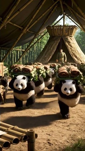 Panda General Commands | Deploy the Snack Troops | Funny Panda Animation | Nebula Shots