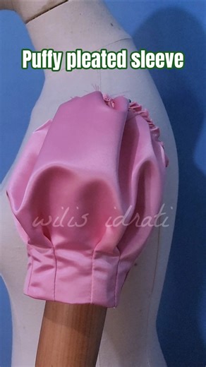 puffy pleated sleeve #sew #sewingtutorial