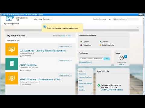 SAP Learning Hub - Demo