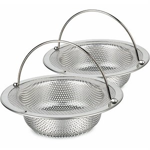 Anti-Clogging Sink Strainer, Stainless Steel Drain Strainer with Wide Rim for Dishwasher Safe Cleaning, Environmentally Conscious Solution for Kitchen and Bathroom Sinks (4.5 Inch Diameter) - Walmart.ca
