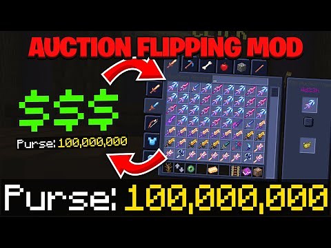 How To Auction Flip in Hypixel Skyblock with This Mod! - Easily Make Millions of Coins!