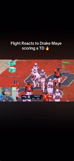 Flight Reacts to Drake Maye scoring the game tying TD vs the Broncos 🔥