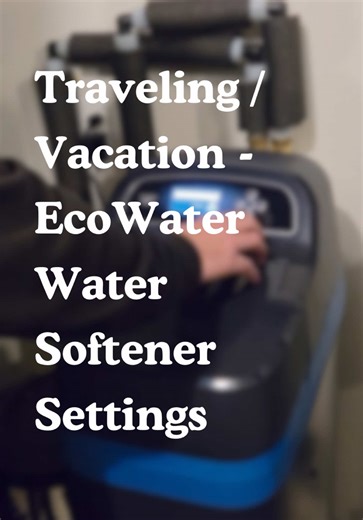 What to do with your EcoWater Water Softener if you’re planning on traveling for a long period of time! ⏳ We also discuss how this will affect your Phyn leak detection system if you have one installed! 💧 #ecowater #watersoftener #waterfiltration #cleanwater #phyn