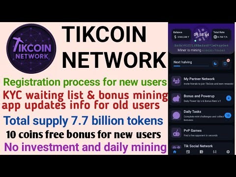 Tik coin network free mining app 2025||KYC update & app launch & Listing|#tiktok #tikcoin #itl #itlg