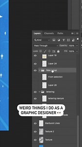 11 reactions | Layer 23,987 says hi 藍 Do you do this too?! #goodtype #strengthinletters #graphicdesigner #graphicdesign #graphicdesigners #artistsmeanbiz #graphicdesigndaily #freelancedesigner #handlettering #letteringartist #typedesign #typedesigner #artistsoninstagram #photoshop #photoshop_art | Goodtype | Facebook