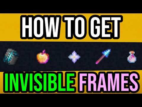How To Get INVISIBLE Item Frames In Minecraft Bedrock & Java! PS4/5, Xbox, MCPE, Switch & PC!