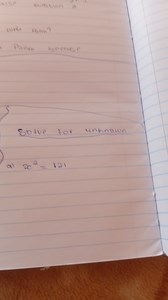 Solve for unknown:a) x² = 121... | Filo