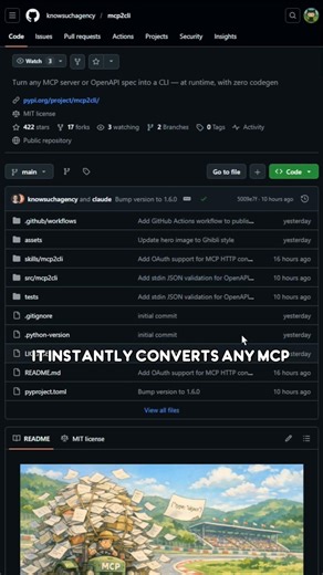 mcp2cli: It instantly converts any MCP server or OpenAPI spec into a dynamic CLI