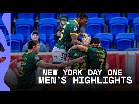 South Africa and Fiji chase Series title! 👀 | HSBC SVNS New York 2026 | Day One Men's Highlights