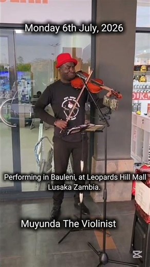 Performing the song in Bauleni, Lusaka Zambia for the first time. #MuyundaTheViolinist