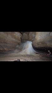 A beautiful flowstone formation with rim stone dams that look like ribbons inside this Tennessee cave. #caves #Tennessee | TAG Caver