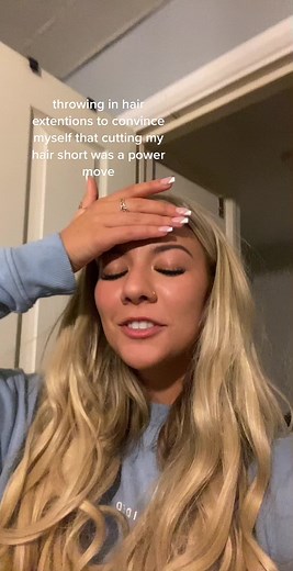 Kensley Pope Before and After Transformation with Hair Extensions