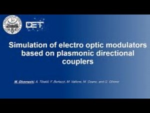 NM05 Simulation of electro optic modulators based on plasmonic directional couplers