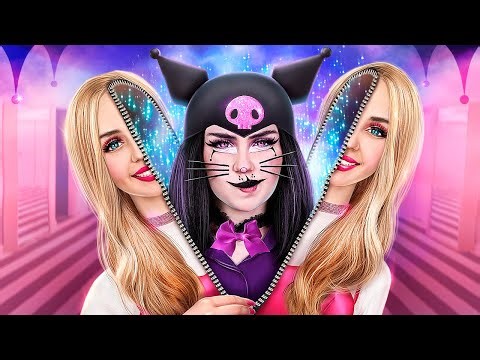 TikTokのガジェットで究極のイメチェン！バービーからクロミへ！イーニッドからウェンズデーアダムスへ！