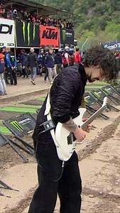 GIULIO MACERONI performing the Italian anthem before the start! 🎸 #MonsterEnergyMXGPTrentino #MXGP #Motocross #MX #Motorsport | MXGP