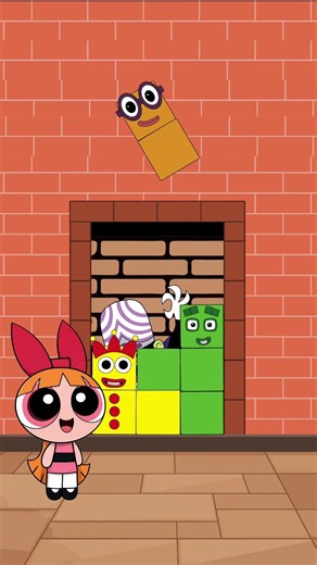 PowerPuff Girl X Numberblock - Escape Evil Jojo #shorts