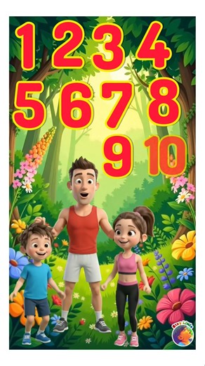 Exercise and count 1 to 20|| number song #kidslearning #counting