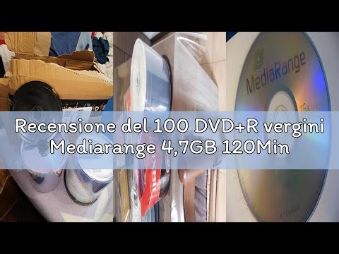 Recensione del 100 DVD+R vergini Mediarange 4,7GB 120Min