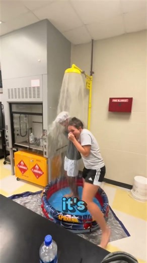 Why are these people taking a bath in the middle of the class ?