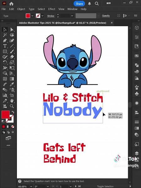 Adobe Illustrator 2025 Tips - How to create Typography using Textblock Script #ducthangds #designtools #illustratorskills #illustratortutorial #illustratortricks #illustratortips #illustration
