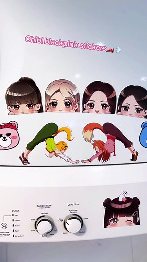 Blackpink peeking decals from nekodecal.com🖤 #kpop #kpopmerch #blackpink #stickershop #stickers #decals