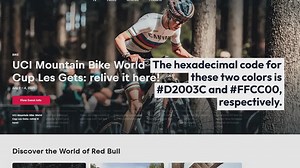 Red Bull Color Palette HEX, RGB & HSL