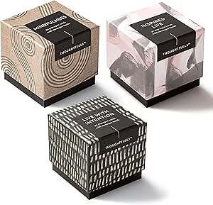 Compendium ThoughtFulls Pop-Open Cards — 3-Pack of Mindfulness, Live with Intention, Inspired Life — 90 Pop-Open Cards, Each with a Different Message Inside